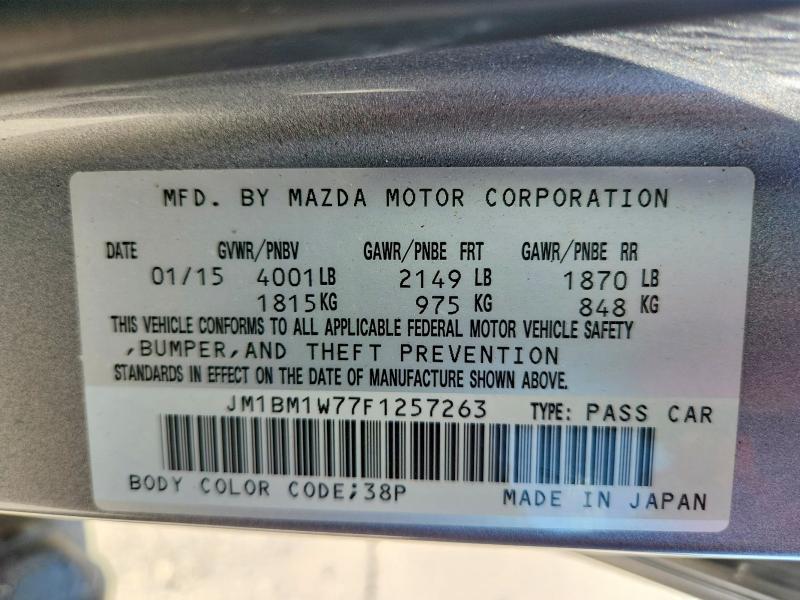 Продаж на аукціоні авто 2015 Mazda 3, vin: JM1BM1W77F1257263, номер лоту: 59152916