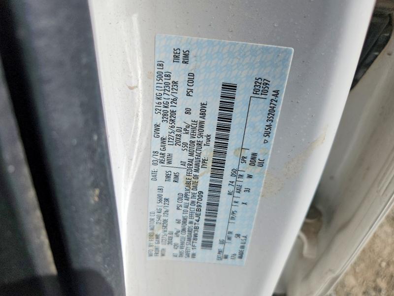 Aukcja sprzedaży 2018 Ford F350, vin: 1FT8W3BT4JEB97009, numer aukcji: 56893756