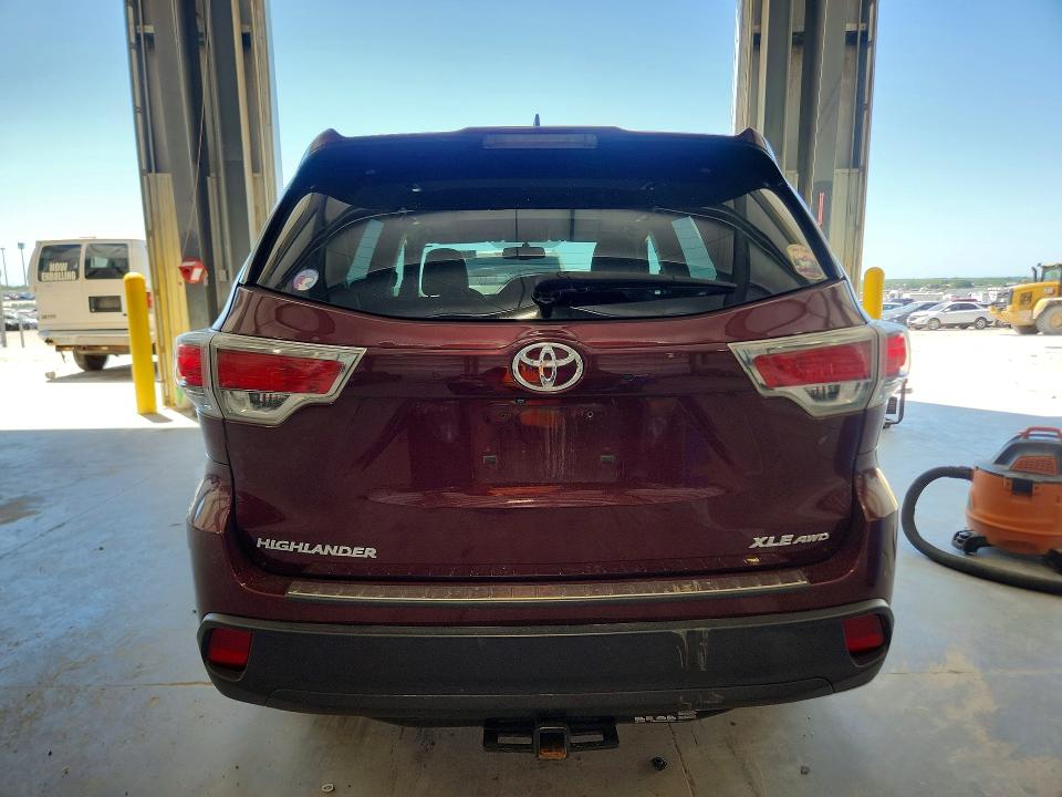 2014 Toyota Highlander მანქანა იყიდება აუქციონზე, vin: 5TDJKRFH2ES019959, აუქციონის ნომერი: 57462226