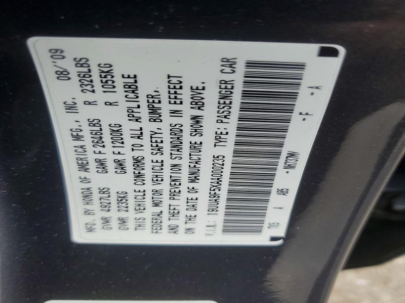 Aukcja sprzedaży 2010 Acura Tl, vin: 19UUA9F5XAA000235, numer aukcji: 56999876