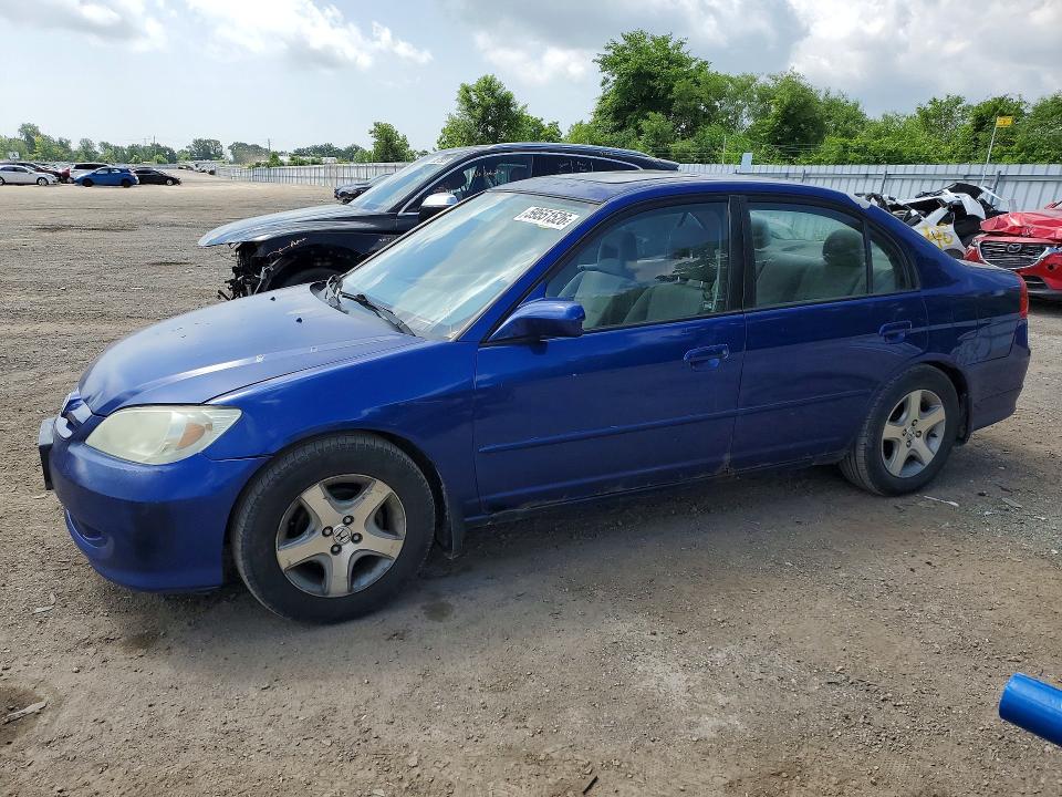 59551526 :رقم المزاد ، 2HGES16825H019768 vin ، 2005 Honda Civic مزاد بيع