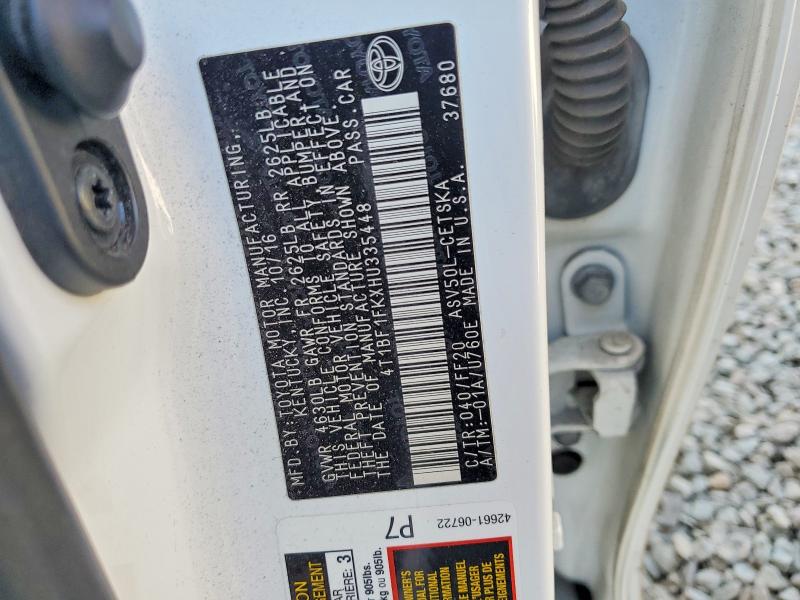 Продажа на аукционе авто 2017 Toyota Camry, vin: 4T1BF1FKXHU335448, номер лота: 56307676