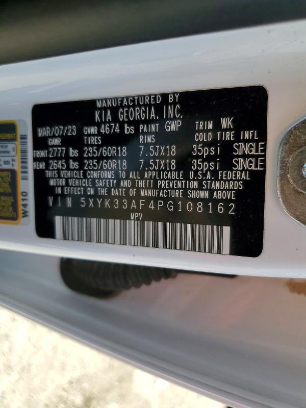 Продажа на аукционе авто 2023 Kia Sportage, vin: 5XYK33AF4PG108162, номер лота: 55577806