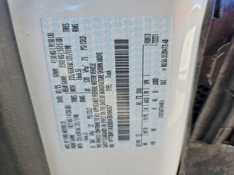 Продажа на аукционе авто 2025 Ford Transit, vin: 1FTBR1X85SKB09657, номер лота: 54547906