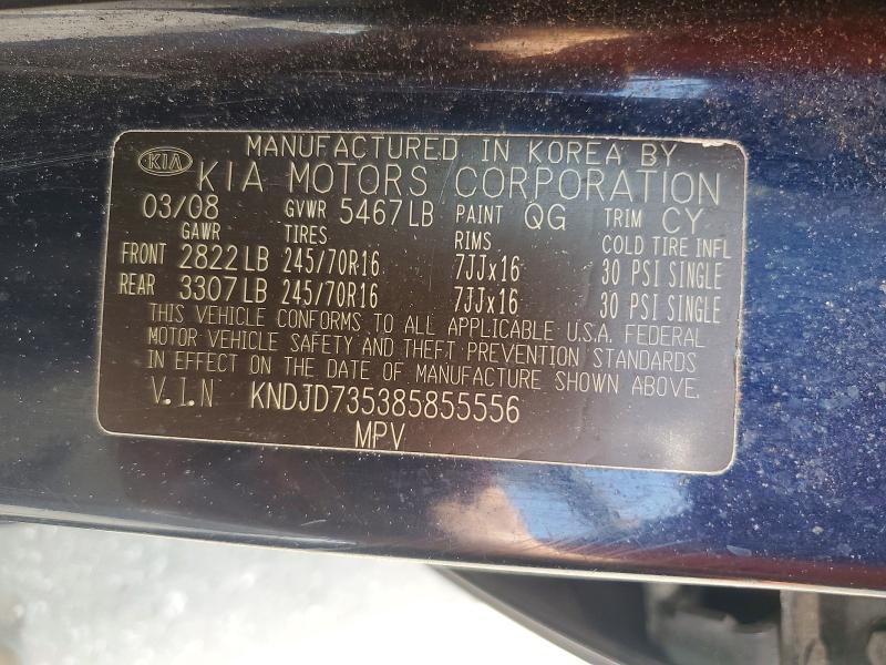 Продаж на аукціоні авто 2008 Kia Sorento, vin: KNDJD735385855556, номер лоту: 57070446