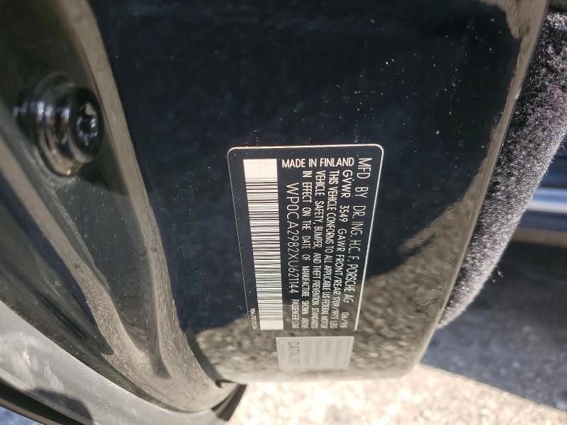 1999 Porsche Boxster მანქანა იყიდება აუქციონზე, vin: WP0CA2982XU621144, აუქციონის ნომერი: 57080646