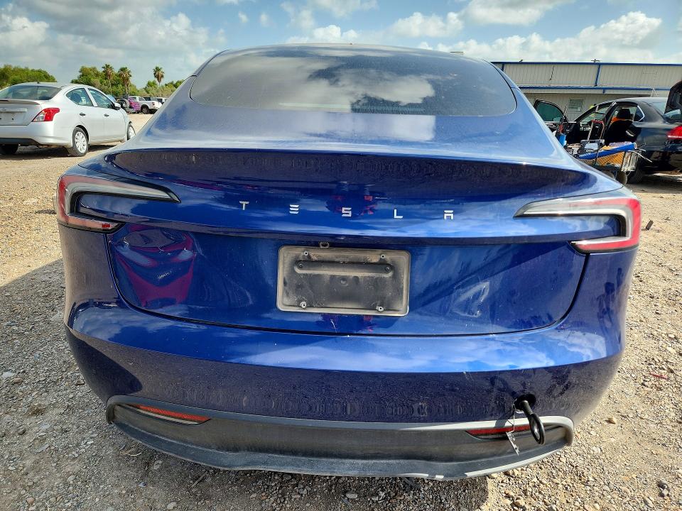 2025 Tesla Model 3 მანქანა იყიდება აუქციონზე, vin: 5YJ3E1EA2SF953514, აუქციონის ნომერი: 85611185