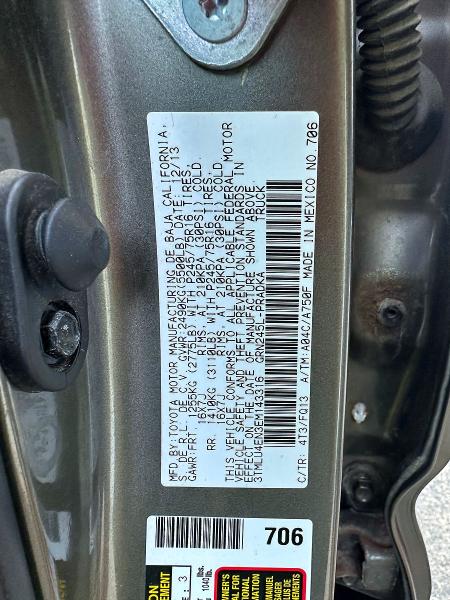 Aukcja sprzedaży 2014 Toyota Tacoma, vin: 3TMLU4EN3EM143316, numer aukcji: 57226536