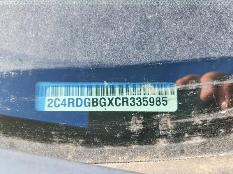 57377686 :رقم المزاد ، 2C4RDGBGXCR335985 vin ، 2012 Dodge Grand Caravan مزاد بيع