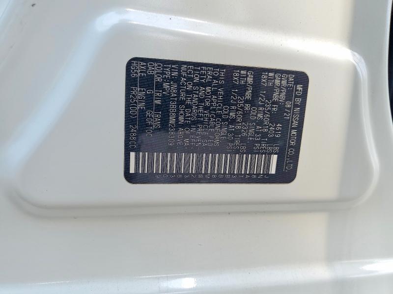 Aukcja sprzedaży 2021 Nissan Rogue, vin: JN8AT3BB8MW238309, numer aukcji: 58717086