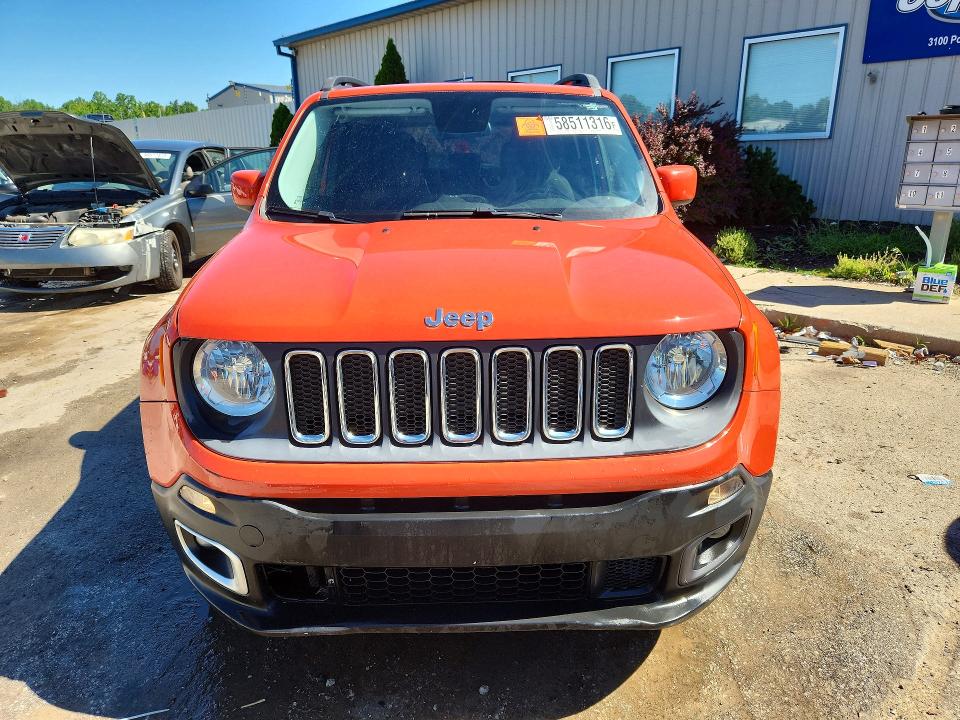 Продажа на аукционе авто 2016 Jeep Renegade, vin: ZACCJABT1GPC60998, номер лота: 58511316