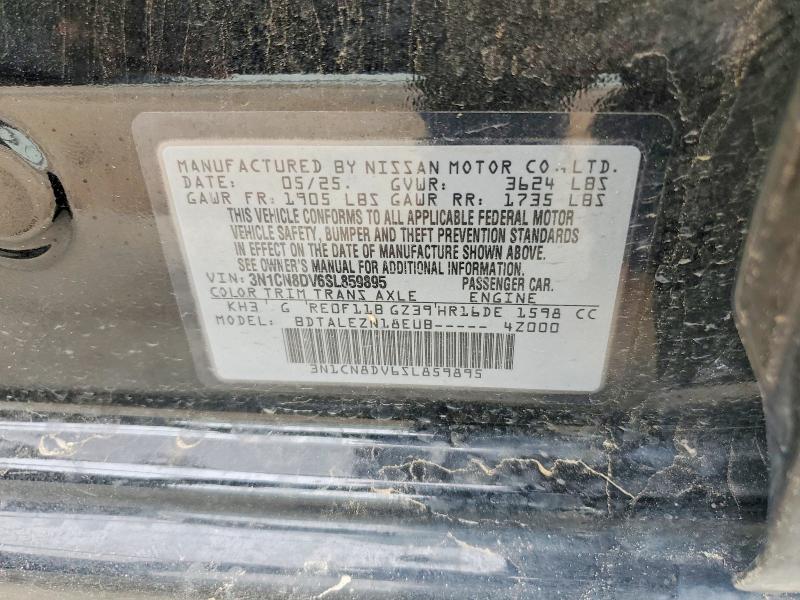 Продаж на аукціоні авто 2025 Nissan Versa, vin: 3N1CN8DV6SL859895, номер лоту: 56097196