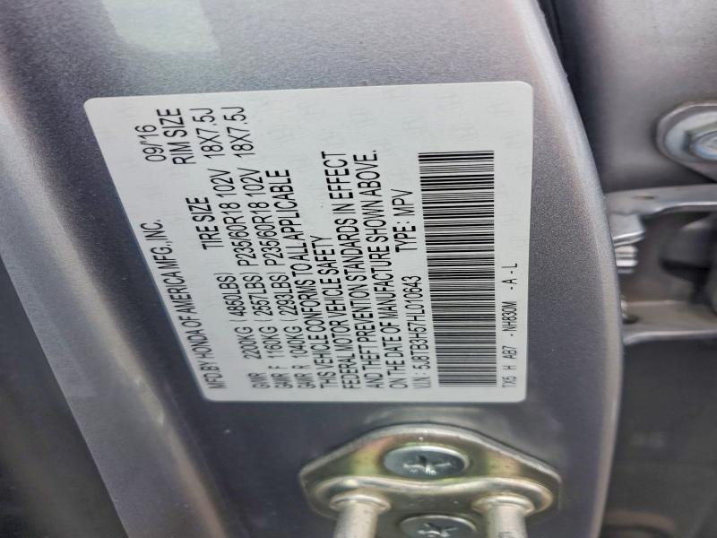 2017 Acura Rdx მანქანა იყიდება აუქციონზე, vin: 5J8TB3H57HL010643, აუქციონის ნომერი: 58304006
