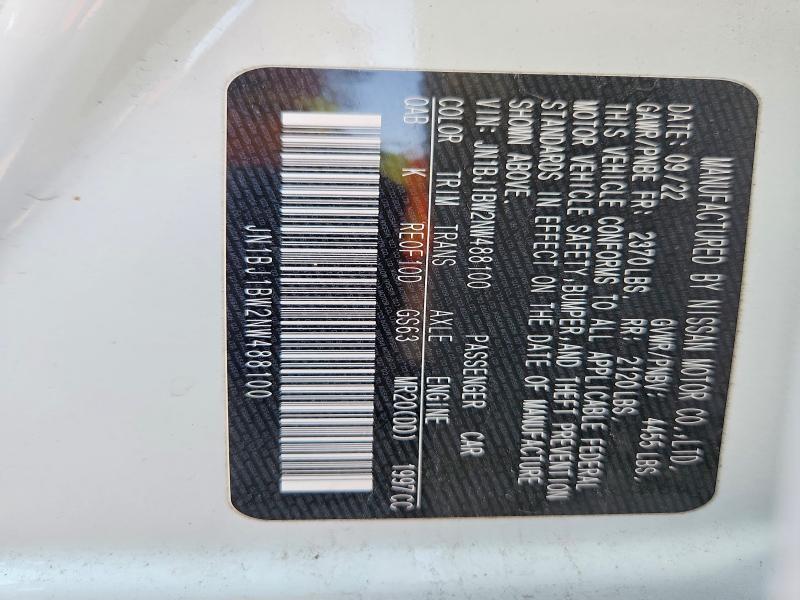 2022 Nissan Rogue Sport მანქანა იყიდება აუქციონზე, vin: JN1BJ1BW2NW488100, აუქციონის ნომერი: 56268386