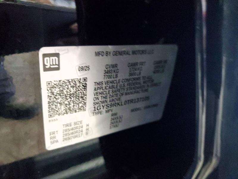 Продажа на аукционе авто 2026 Cadillac Escalade, vin: 1GYS9RKL0TR137105, номер лота: 57164006