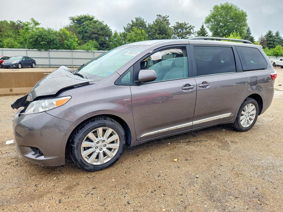 2017 Toyota Sienna მანქანა იყიდება აუქციონზე, vin: 5TDJZ3DC5HS183808, აუქციონის ნომერი: 55892976
