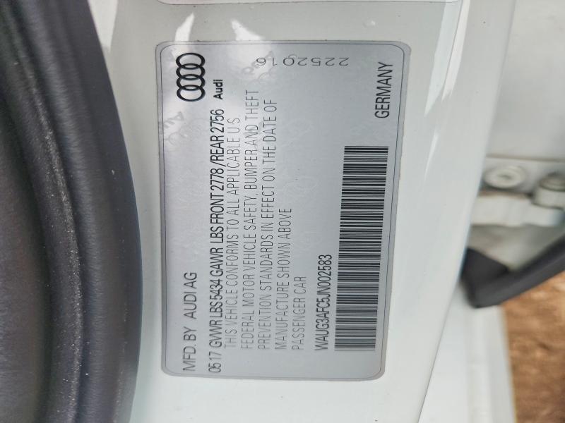 Aukcja sprzedaży 2018 Audi A6, vin: WAUG3AFC5JN002583, numer aukcji: 57745466