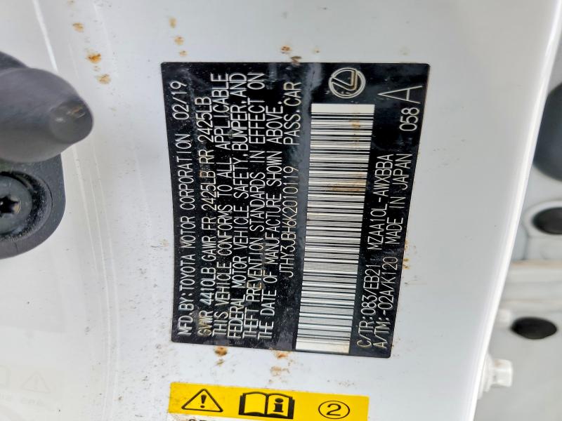 Продаж на аукціоні авто 2019 Lexus Ux, vin: JTHY3JBH6K2010119, номер лоту: 56456306