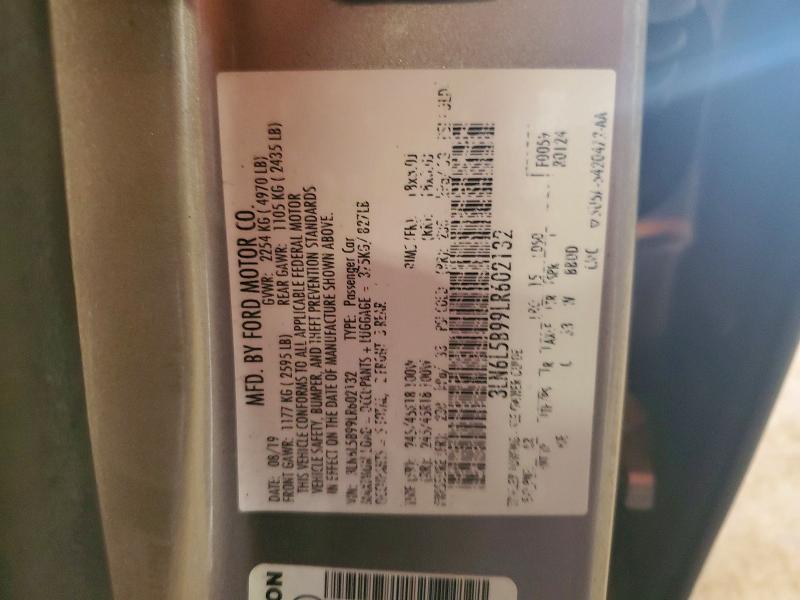 Продажа на аукционе авто 2020 Lincoln Mkz, vin: 3LN6L5B99LR602132, номер лота: 58261976