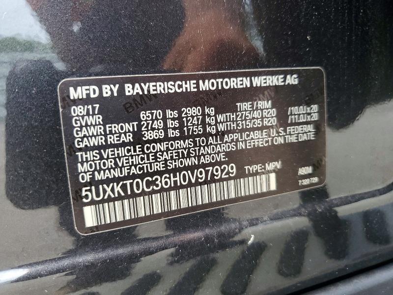 Продаж на аукціоні авто 2017 Bmw X5, vin: 5UXKT0C36H0V97929, номер лоту: 59064976