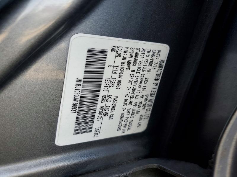 Продажа на аукционе авто 2018 Nissan Rogue Sport, vin: JN1BJ1CP0JW190937, номер лота: 56705406