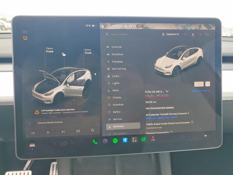 58926286 :رقم المزاد ، 7SAYGDEF8NF489990 vin ، 2022 Tesla Model Y مزاد بيع