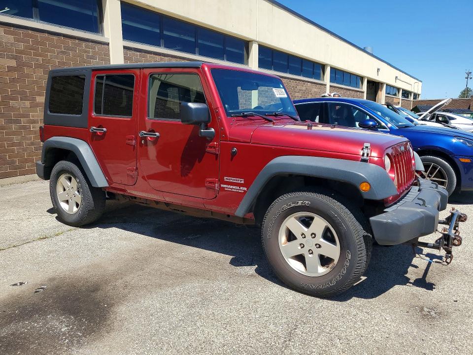 2011 Jeep Wrangler Unlimited მანქანა იყიდება აუქციონზე, vin: 1J4BA3H17BL528912, აუქციონის ნომერი: 57503956