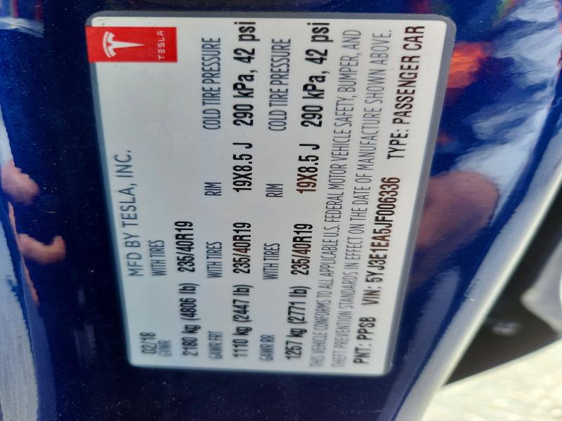 Aukcja sprzedaży 2018 Tesla Model 3, vin: 5YJ3E1EA5JF006336, numer aukcji: 56787386