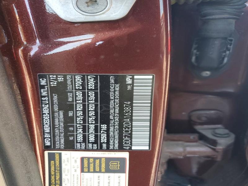 Продажа на аукционе авто 2013 Mercedes-benz Gl, vin: 4JGDF7CE2DA163874, номер лота: 55829996
