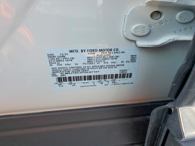 Продажа на аукционе авто 2026 Lincoln Aviator, vin: 5LM5J7XC5TGL07101, номер лота: 58917366