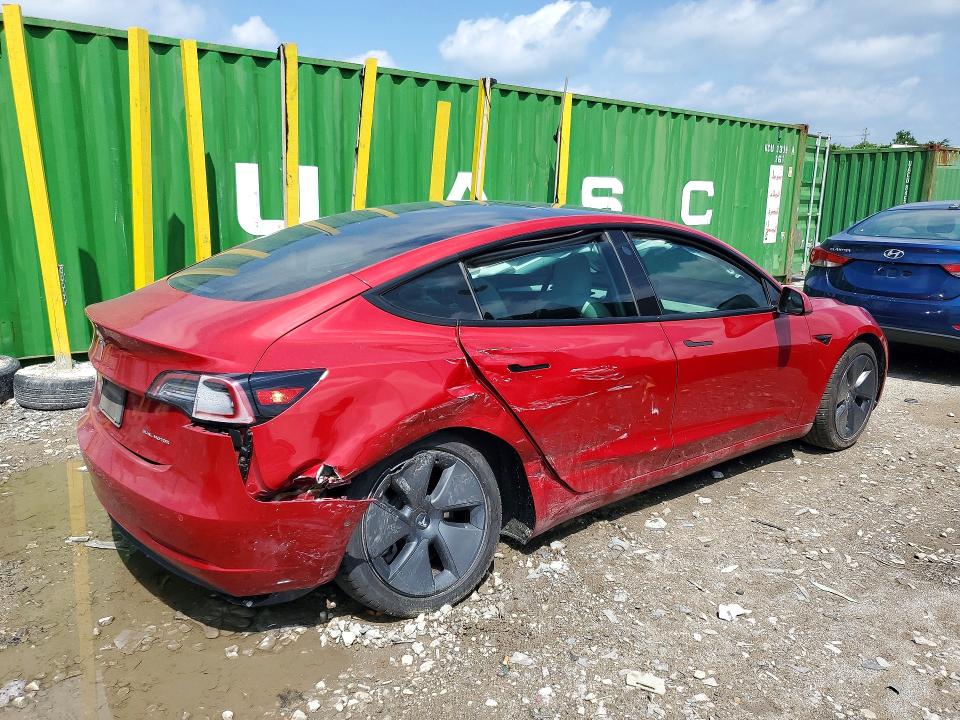56616396 :رقم المزاد ، 5YJ3E1EB6MF037253 vin ، 2021 Tesla Model 3 مزاد بيع