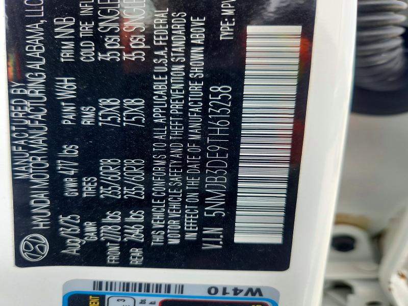 55629356 :رقم المزاد ، 5NMJB3DE9TH613258 vin ، 2026 Hyundai Tucson مزاد بيع