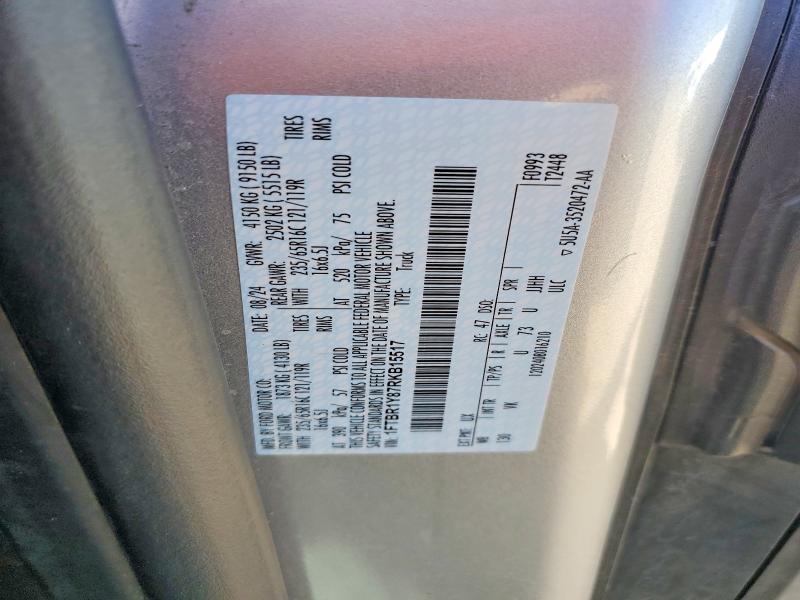 55495336 :رقم المزاد ، 1FTBR1Y87RKB15517 vin ، 2024 Ford Transit مزاد بيع