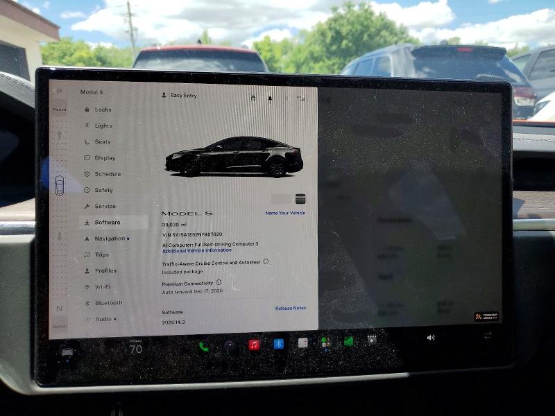 Продажа на аукционе авто 2022 Tesla Model S, vin: 5YJSA1E52NF467820, номер лота: 54441806