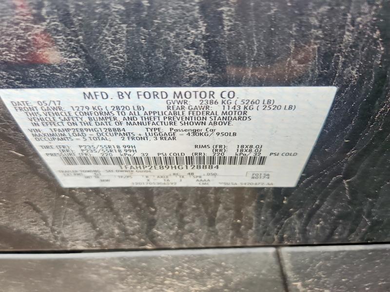 Продажа на аукционе авто 2017 Ford Taurus, vin: 1FAHP2E89HG128884, номер лота: 58270326