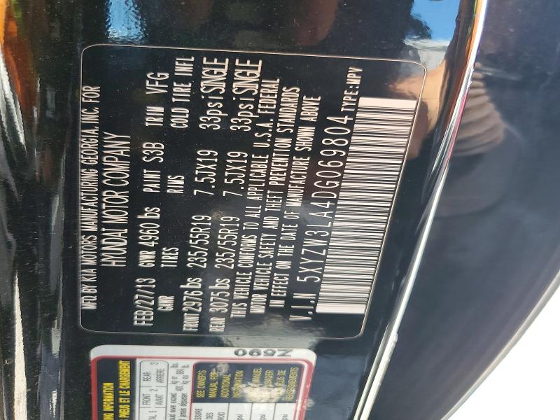 Продаж на аукціоні авто 2013 Hyundai Santa Fe Sport, vin: 5XYZW3LA4DG069804, номер лоту: 63873106