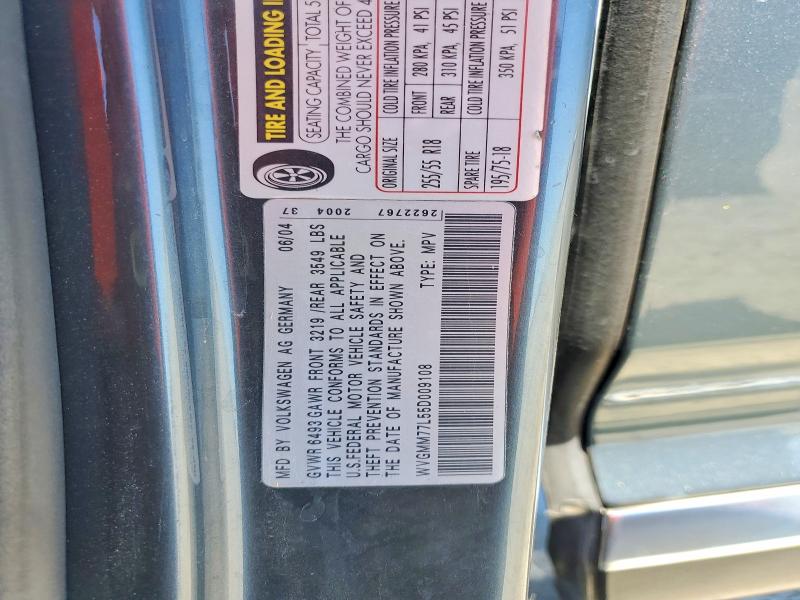 Aukcja sprzedaży 2005 Volkswagen Touareg, vin: WVGMM77L55D009108, numer aukcji: 58154516