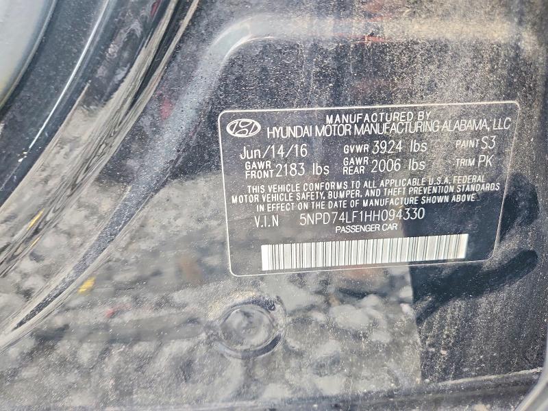 Продажа на аукционе авто 2017 Hyundai Elantra, vin: 5NPD74LF1HH094330, номер лота: 58179716