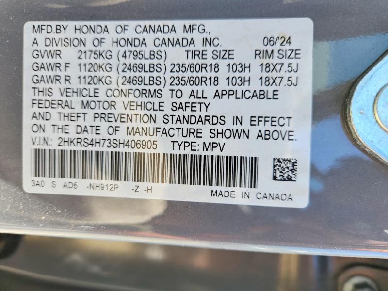 Aukcja sprzedaży 2025 Honda Cr-v, vin: 2HKRS4H73SH406905, numer aukcji: 57299246