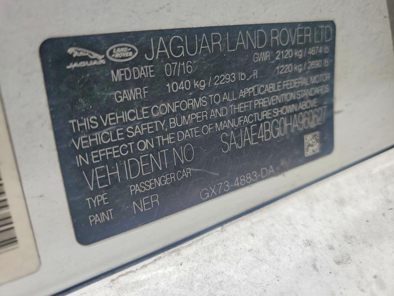 Продаж на аукціоні авто 2017 Jaguar Xe, vin: SAJAE4BG0HA960627, номер лоту: 57160476