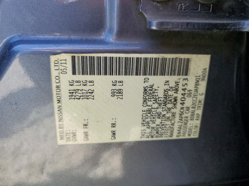 Aukcja sprzedaży 2012 Nissan Altima, vin: 1N4AL2AP6CN404453, numer aukcji: 85461975