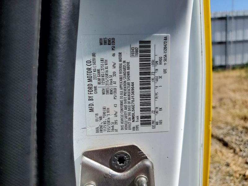 Продаж на аукціоні авто 2018 Ford Transit Connect, vin: NM0LS6E70J1369644, номер лоту: 55960186