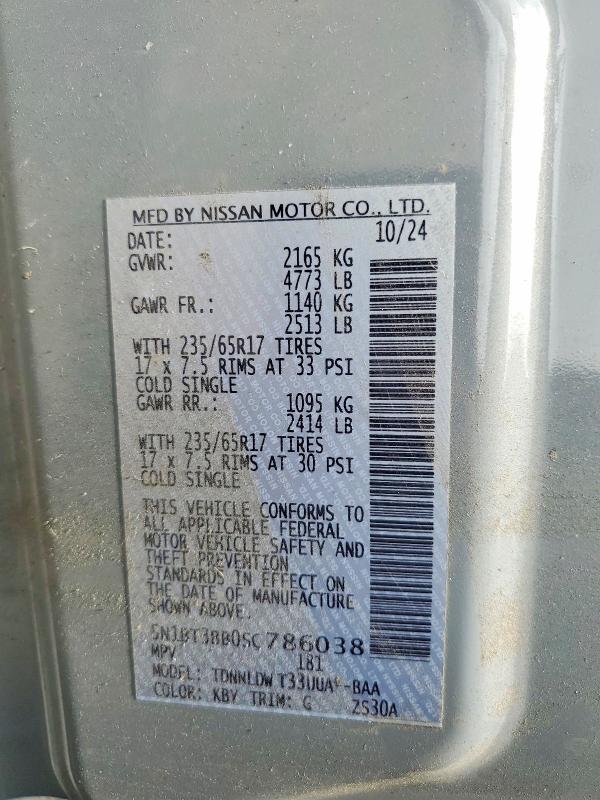 Продаж на аукціоні авто 2025 Nissan Rogue, vin: 5N1BT3BB0SC786038, номер лоту: 56699686