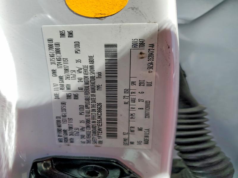Продаж на аукціоні авто 2018 Ford F150, vin: 1FTEW1E55JKC86626, номер лоту: 56717876