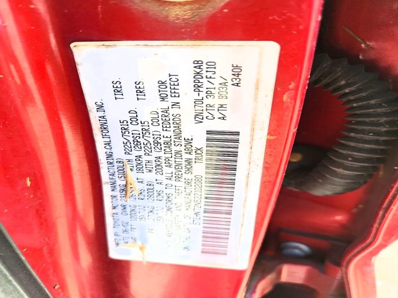 Продаж на аукціоні авто 2002 Toyota Tacoma, vin: 5TEHN72N52Z102080, номер лоту: 55763286