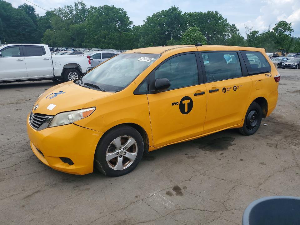 2017 Toyota Sienna მანქანა იყიდება აუქციონზე, vin: 5TDZZ3DC2HS858730, აუქციონის ნომერი: 57135706