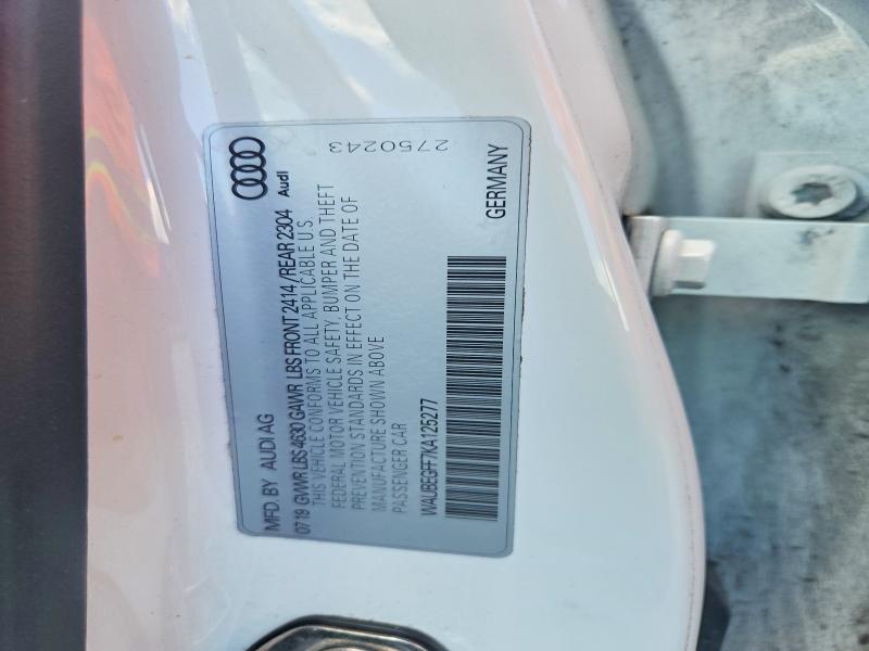Продажа на аукционе авто 2019 Audi A3, vin: WAUBEGFF7KA125277, номер лота: 58572376