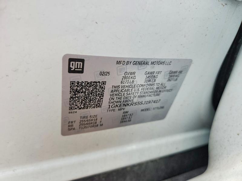 Aukcja sprzedaży 2025 Gmc Acadia, vin: 1GKENKRS5SJ197417, numer aukcji: 56759166