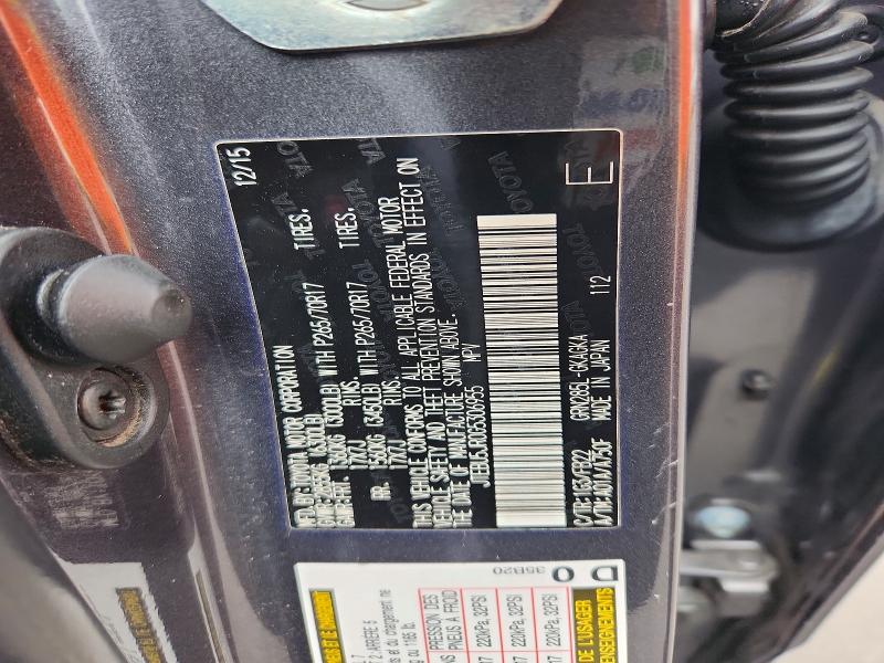 Aukcja sprzedaży 2016 Toyota 4runner, vin: JTEBU5JR0G5306955, numer aukcji: 59120786