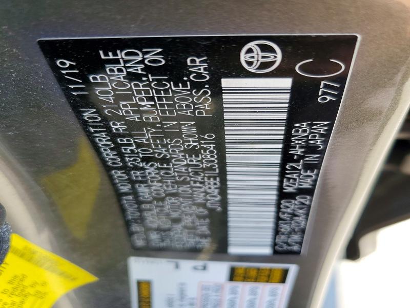 Продаж на аукціоні авто 2020 Toyota Corolla Hatchback, vin: JTND4RBE1L3085416, номер лоту: 56180196